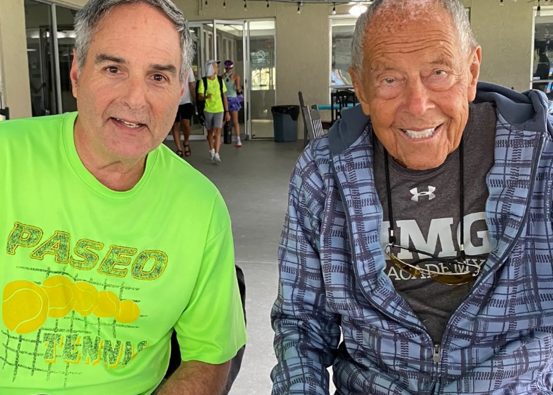 Mark Miller with tennis legend Nick Bolletieri