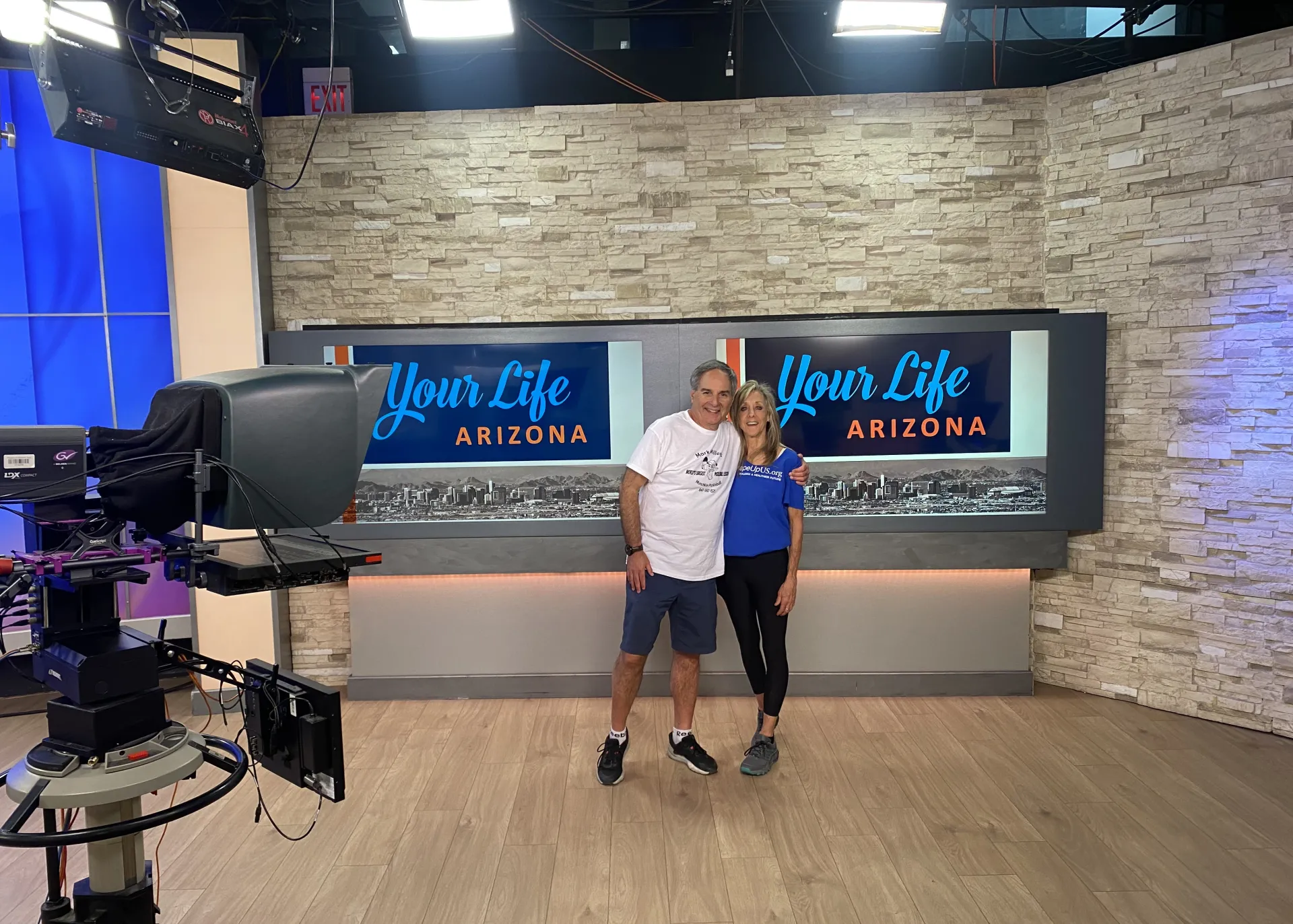 Mark Miller in TV Studio Following Interview